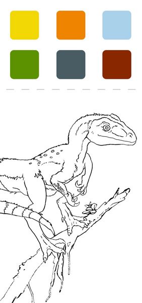 Produktbild: Mini-Malblock &ndash; Mein T-Rex-Malblock zum Schulstart