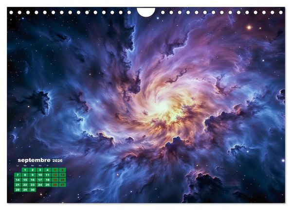 Produktbild: &Agrave; travers l'univers-L'incroyable voyage (Calendrier mural 2026 DIN A4 vertical), CALVENDO calendrier mensuel