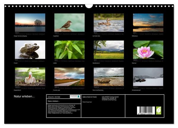 Produktbild: Natur erleben... (Wandkalender 2026 DIN A3 quer), CALVENDO Monatskalender