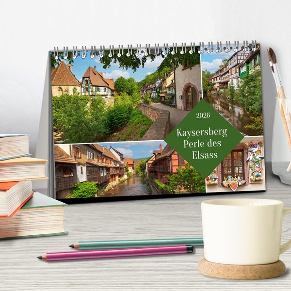 Produktbild: Kaisersberg Perle des Elsass (Tischkalender 2026 DIN A5 quer), CALVENDO Monatskalender