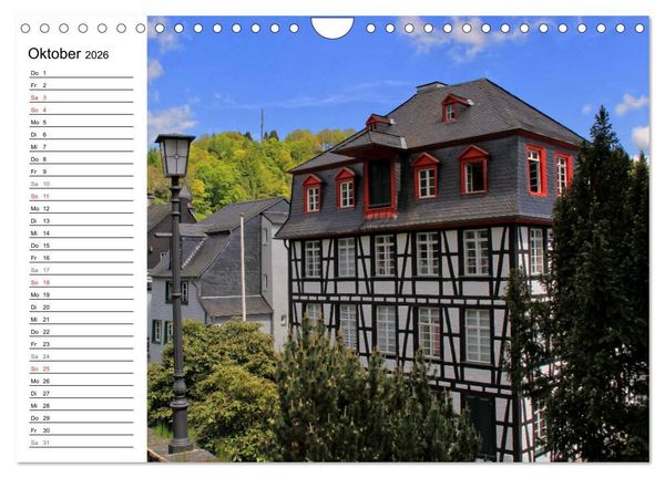 Produktbild: Eine Perle in der Eifel - Monschau (Wandkalender 2026 DIN A4 quer), CALVENDO Monatskalender