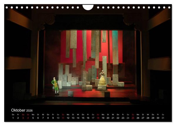 Produktbild: B&uuml;hnenbildmodelle (Wandkalender 2026 DIN A4 quer), CALVENDO Monatskalender