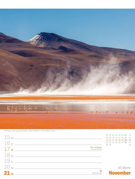 Produktbild: Planet Erde Wochenplaner Kalender 2027 | Landschaften der Welt