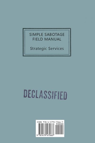Produktbild: Simple Sabotage Field Manual