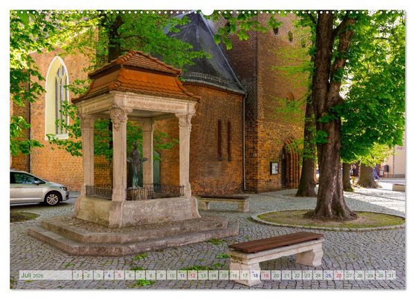 Produktbild: Bad Liebenwerda im Fr&uuml;hling (hochwertiger Premium Wandkalender 2026 DIN A2 quer), Kunstdruck in Hochglanz