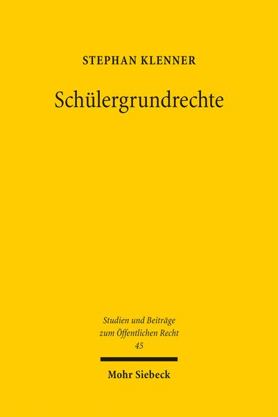 Produktbild: Sch&uuml;lergrundrechte