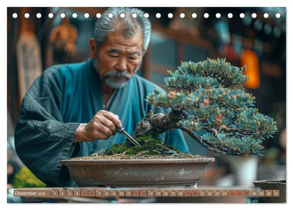 Produktbild: Bonsai meditativ (Tischkalender 2026 DIN A5 quer), CALVENDO Monatskalender