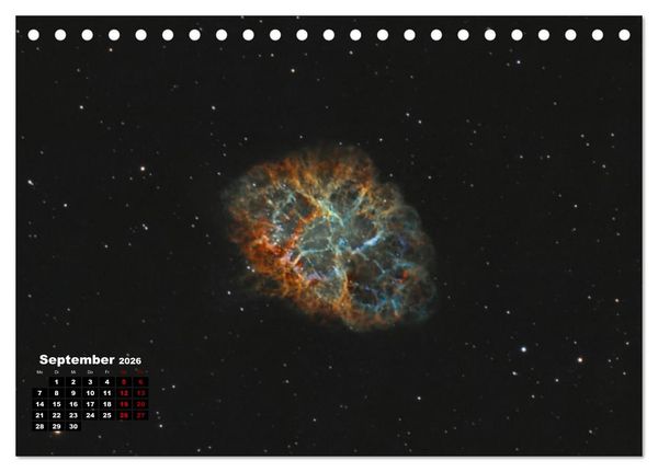 Produktbild: InfinityAstro - die Unendlichkeit im Bild - Astrofotos von Roland Schliessus (Tischkalender 2026 DIN A5 quer), CALVENDO Monatskalender