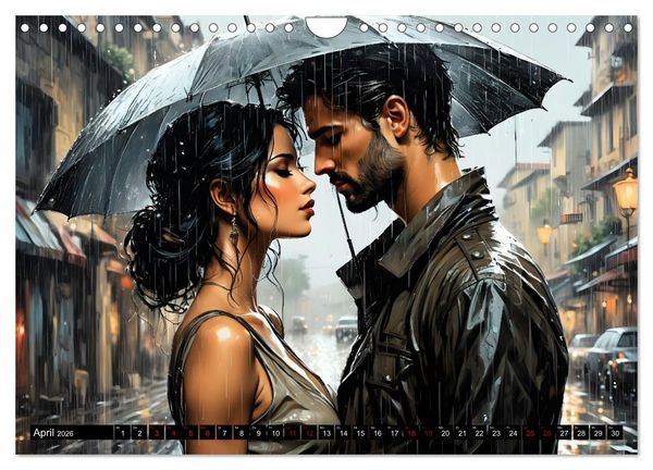 Produktbild: Nostalgische Romanzen - Liebe, Lust und Leidenschaft (Wandkalender 2026 DIN A4 quer), CALVENDO Monatskalender