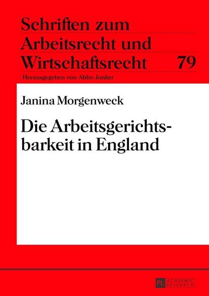 Produktbild: Die Arbeitsgerichtsbarkeit in England
