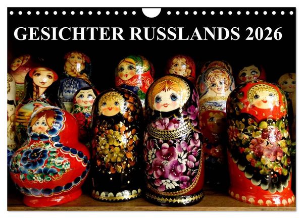 Produktbild: GESICHTER RUSSLANDS 2026 (Wandkalender 2026 DIN A4 quer), CALVENDO Monatskalender