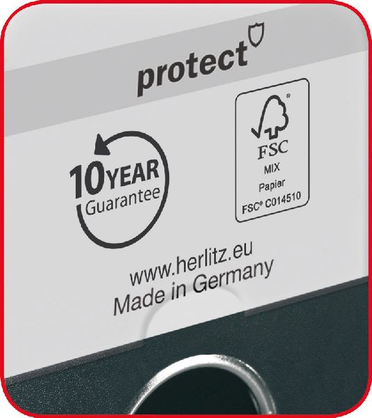 Herlitz Ordner maX.file protect A4 8cm brombeer