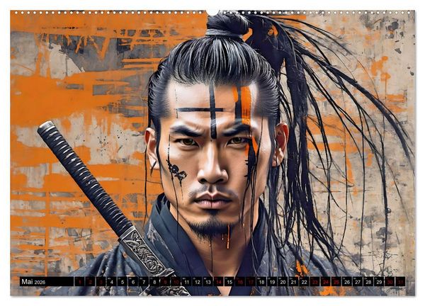 Produktbild: Samurai - Asian Spirit (Wandkalender 2026 DIN A2 quer), CALVENDO Monatskalender