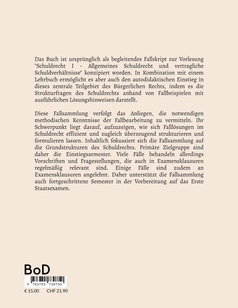 Produktbild: Fallsammlung Schuldrecht I