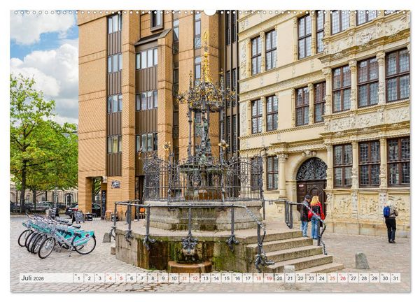 Produktbild: Hannover Stadtansichten (hochwertiger Premium Wandkalender 2026 DIN A2 quer), Kunstdruck in Hochglanz