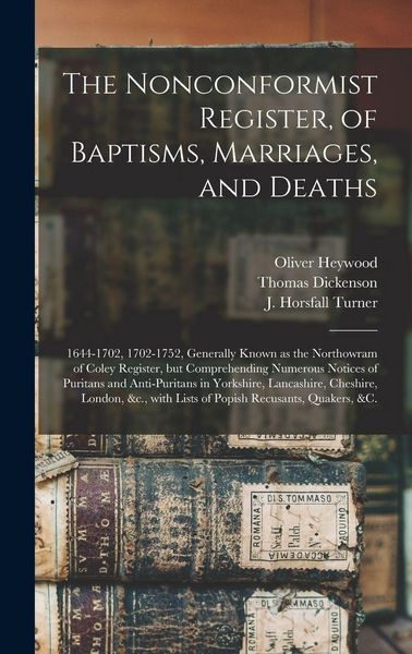 Produktbild: The Nonconformist Register, of Baptisms, Marriages, and Deaths
