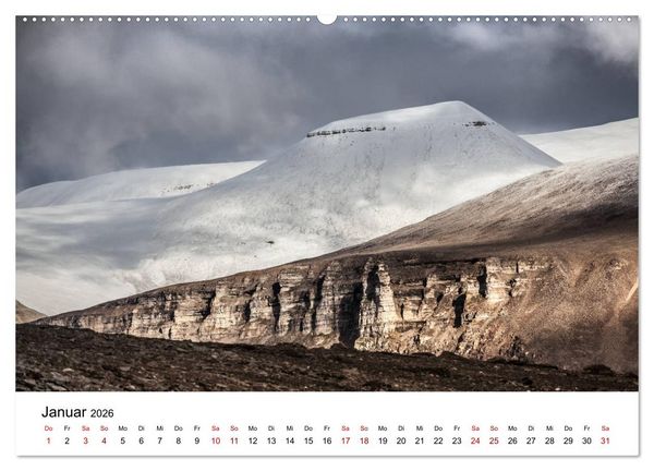Produktbild: Spitzbergenkalender (hochwertiger Premium Wandkalender 2026 DIN A2 quer), Kunstdruck in Hochglanz