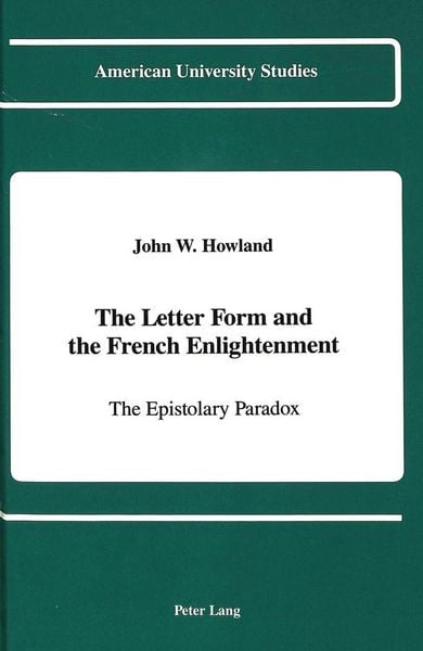Produktbild: The Letter Form and the French Enlightenment