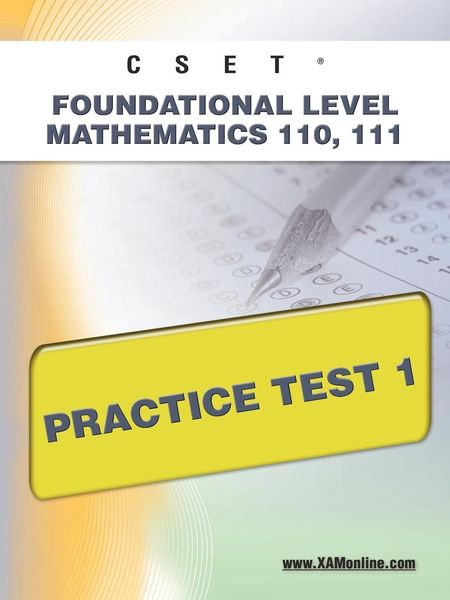 Produktbild: Cset Foundational Level Mathematics 110, 111 Practice Test 1