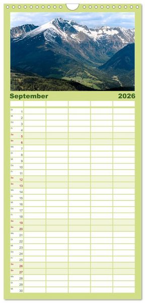 Produktbild: Familienplaner 2026 - Die Steirische Krakau mit 5 Spalten (Wandkalender, 21 x 45 cm) CALVENDO