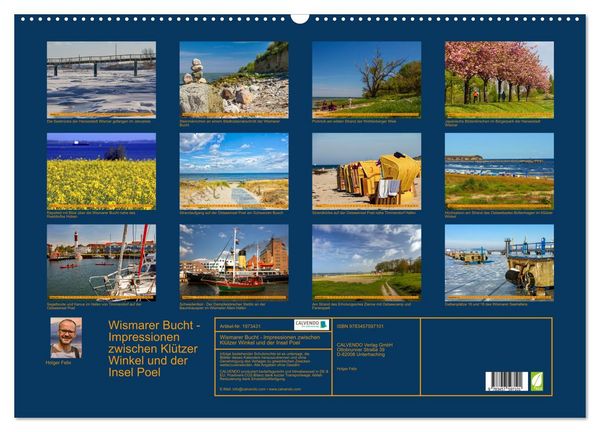 Produktbild: Wismarer Bucht - Impressionen zwischen Kl&uuml;tzer Winkel und der Insel Poel (Wandkalender 2026 DIN A2 quer), CALVENDO Monatskalender