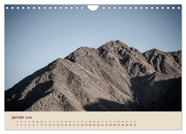 Produktbild: Entre pierres et sable (Calendrier mural 2026 DIN A4 vertical), CALVENDO calendrier mensuel