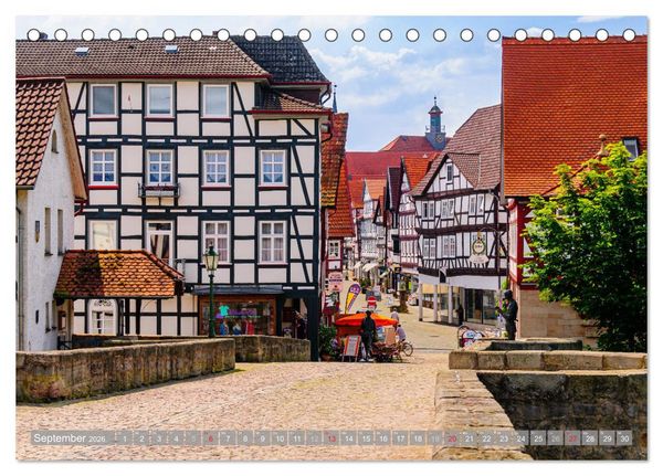 Produktbild: Ein Blick auf Melsungen (Tischkalender 2026 DIN A5 quer), CALVENDO Monatskalender
