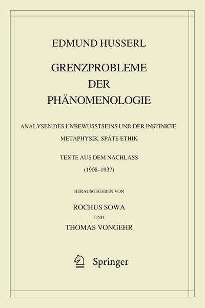 Produktbild: Grenzprobleme der Ph&auml;nomenologie