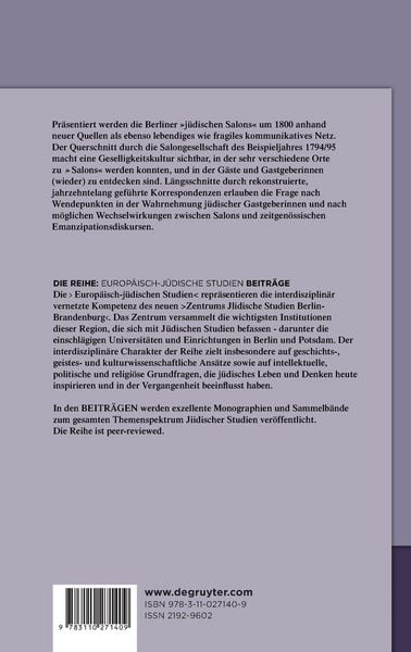 Produktbild: Der Berliner &bdquo;j&uuml;dische Salon&ldquo; um 1800