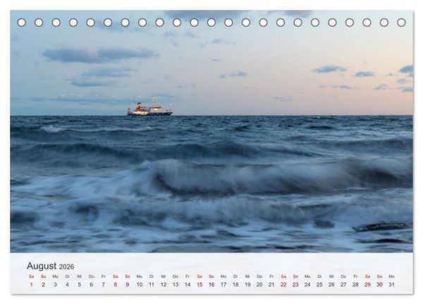Produktbild: Nat&uuml;rliches R&uuml;gen und Hiddensee (Tischkalender 2026 DIN A5 quer), CALVENDO Monatskalender