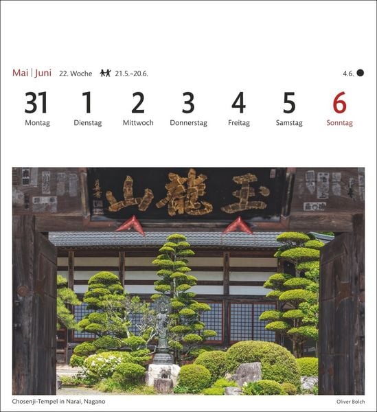 Produktbild: Japan Sehnsuchtskalender 2027 - Wochenkalender mit 53 Postkarten