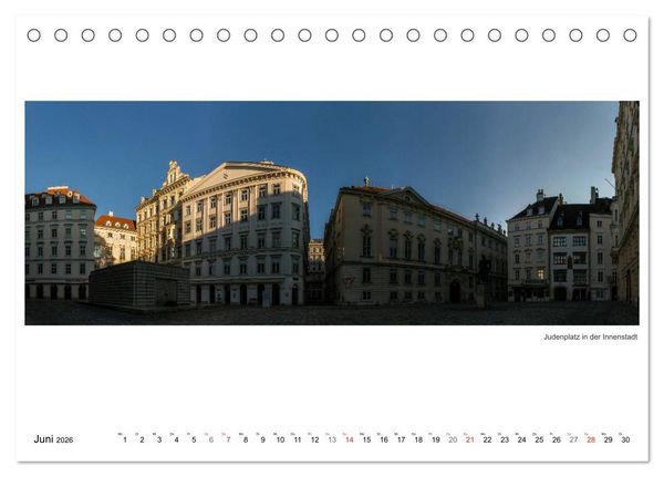 Produktbild: Wien Panoramen (Tischkalender 2026 DIN A5 quer), CALVENDO Monatskalender