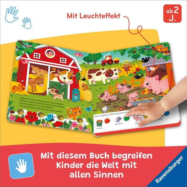 Produktbild: Mein gro&szlig;es Lichter-Wimmelbuch - Auf dem Bauernhof