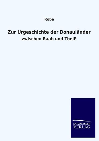 Produktbild: Zur Urgeschichte der Donaul&auml;nder