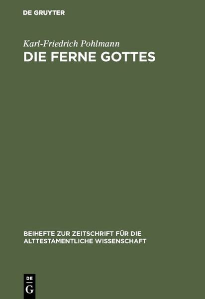 Produktbild: Die Ferne Gottes
