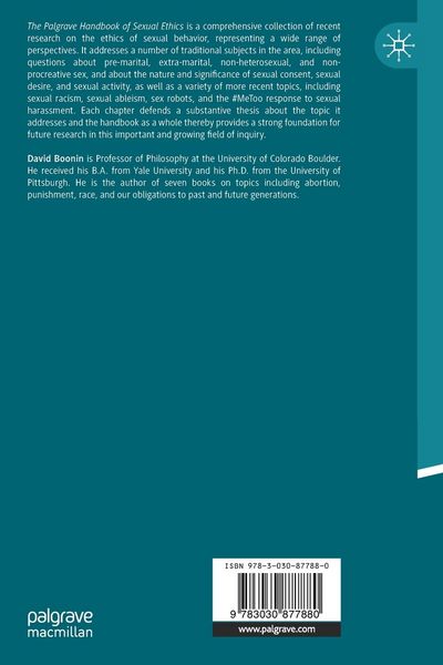 Produktbild: The Palgrave Handbook of Sexual Ethics