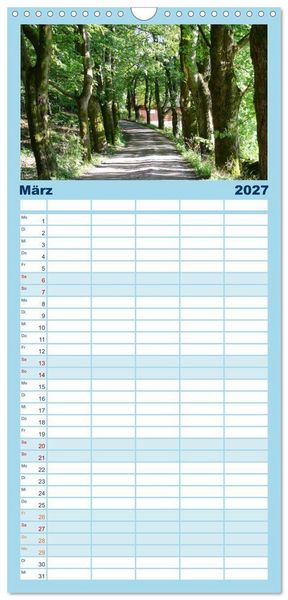 Produktbild: Familienplaner 2027 - Unterwegs in Schweden mit 5 Spalten (Wandkalender, 21 x 45 cm) CALVENDO