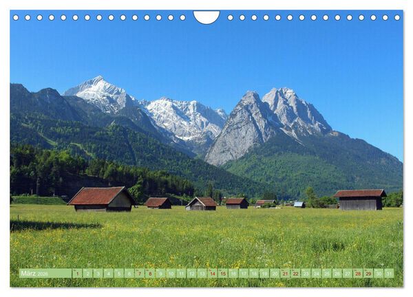 Produktbild: Zauber der Zugspitze (Wandkalender 2026 DIN A4 quer), CALVENDO Monatskalender