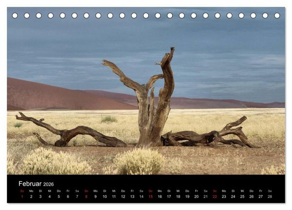 Produktbild: W&uuml;stenzauber Namibia (Tischkalender 2026 DIN A5 quer), CALVENDO Monatskalender