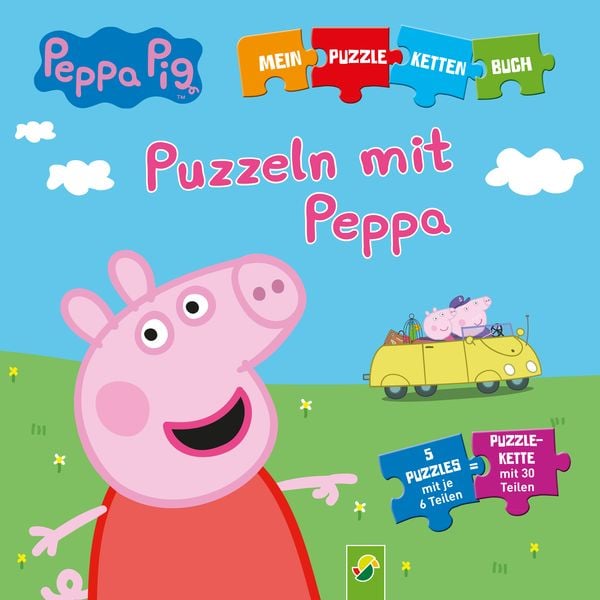 Produktbild: Peppa Pig - Puzzeln mit Peppa. Puzzle-Ketten-Buch mit 5 Puzzles mit je 6 Teilen