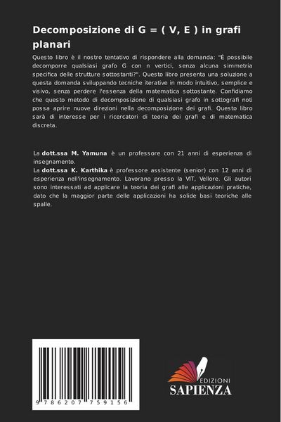 Produktbild: Decomposizione di G = ( V, E ) in grafi planari