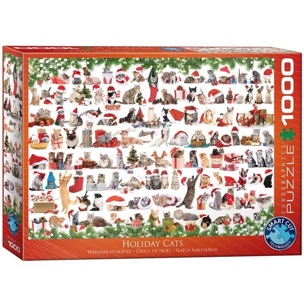 Eurographics 6000-0940 - Weihnachtskzatzen , Puzzle, 1.000 Teile