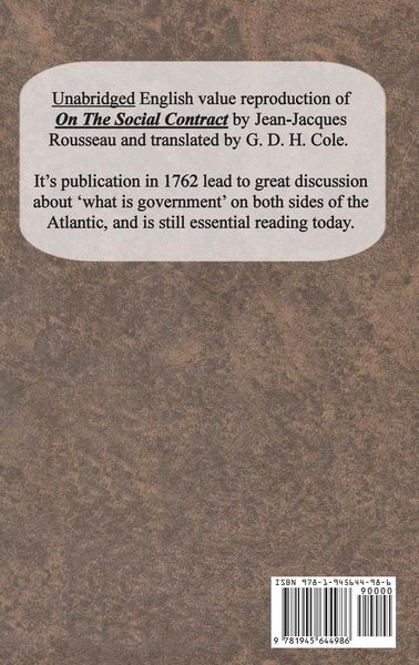 Produktbild: On The Social Contract