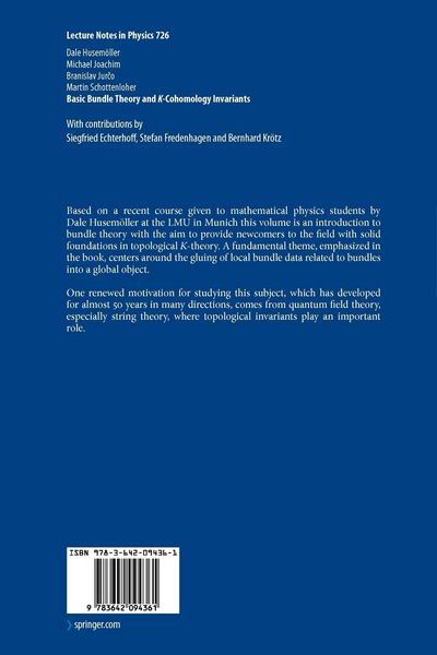 Produktbild: Basic Bundle Theory and K-Cohomology Invariants