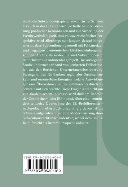Produktbild: Subventionen in der Schweiz