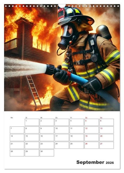 Produktbild: Heldentum im Einsatz - Ein Jahr mit den Lebensrettern (Wandkalender 2026 DIN A3 hoch), CALVENDO Monatskalender