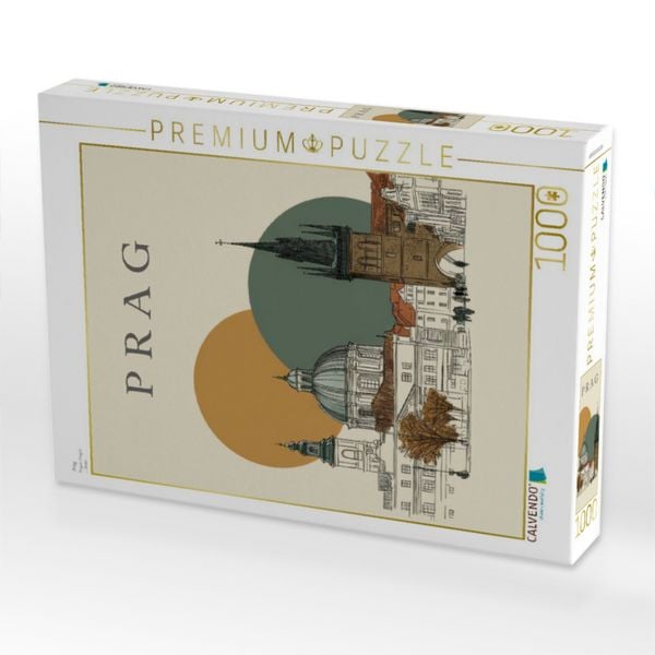 Produktbild: CALVENDO Puzzle Prag | 1000 Teile Lege-Gr&ouml;&szlig;e 64x48cm Foto-Puzzle f&uuml;r gl&uuml;ckliche Stunden