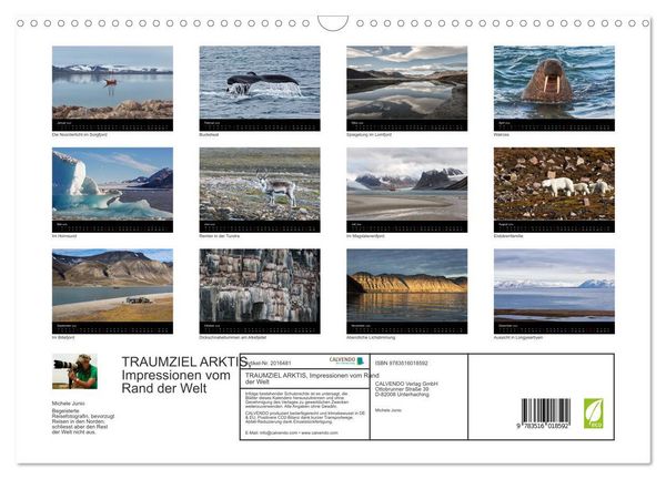 Produktbild: TRAUMZIEL ARKTIS, Impressionen vom Rand der Welt (Wandkalender 2026 DIN A3 quer), CALVENDO Monatskalender