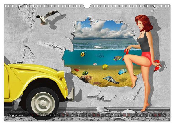 Produktbild: Street-Art in Digital-Art by Mausopardia (Wandkalender 2026 DIN A3 quer), CALVENDO Monatskalender