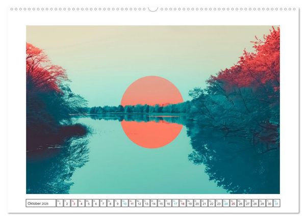 Produktbild: Verzerrte Wirklichkeiten (Wandkalender 2026 DIN A2 quer), CALVENDO Monatskalender